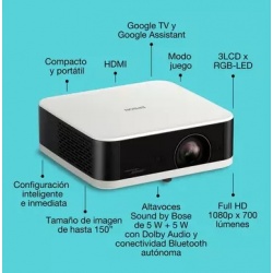 Epson Lifestudio Pop EF-61W Blanco | Alta Fidelidad | DOYMO Sitges