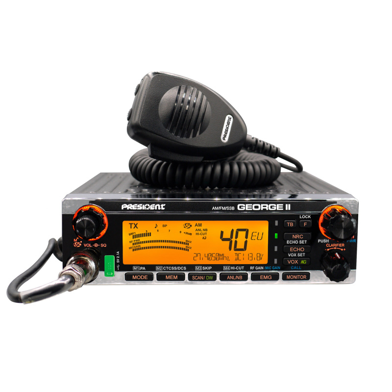 Emissora CB President George II 12 V AM/FM/SSB amb NRC