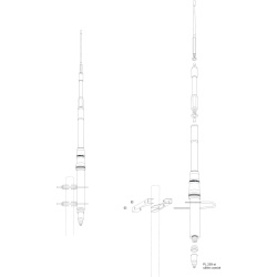 Antena CB fija President Himalaya WB (banda ancha)
